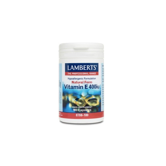 LAMBERTS Vitamina E Natural 400 Ui 180 Cápsulas