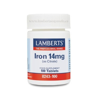 LAMBERTS Hierro 14 Mg 100 Comprimidos