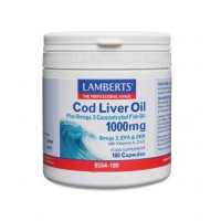 LAMBERTS Aceite de Hígado de Bacalao 1000 Mg 180