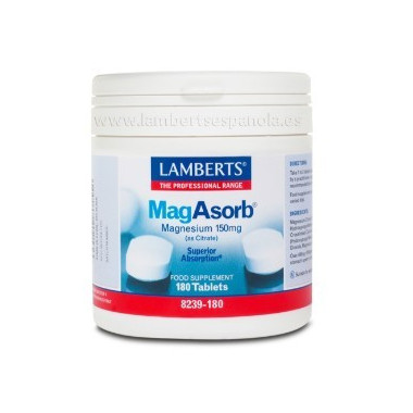 Lamberts MagAsorb Citrato de Magnesio 150 mg 180
