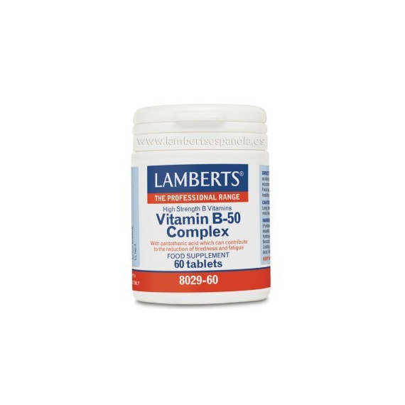LAMBERTS Vitamina B-50 Complex 60 Comprimidos