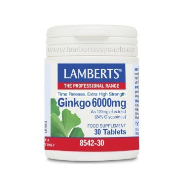 LAMBERTS Ginkgo 6000 Mg 30 Comprimidos