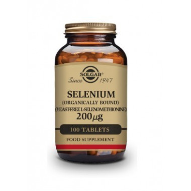 SOLGAR Selenio 200 µg 100 Comprimidos (sin Levad
