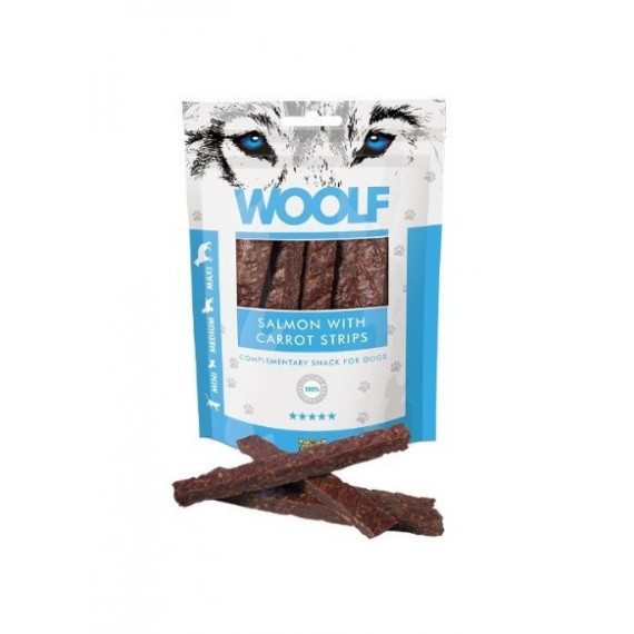 WOOLF SALMON WITH CARROT STRIPS 100GR (VET)