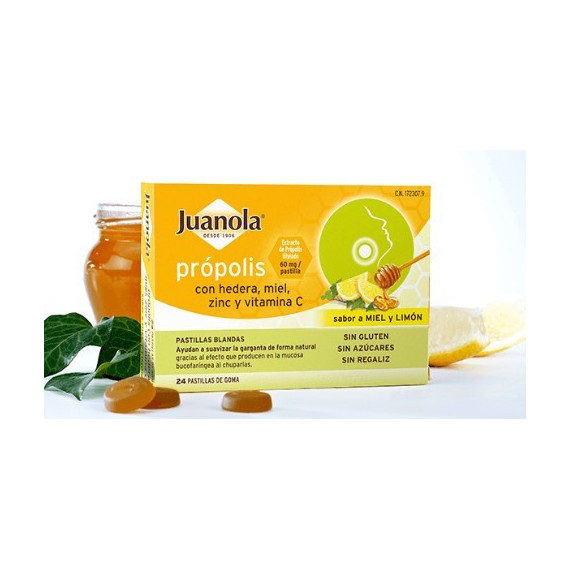 Juanola Própolis con Hedera, Miel, Zinc y Vitami  ANGELINI PHARMA ESPAÑA S.L.U.