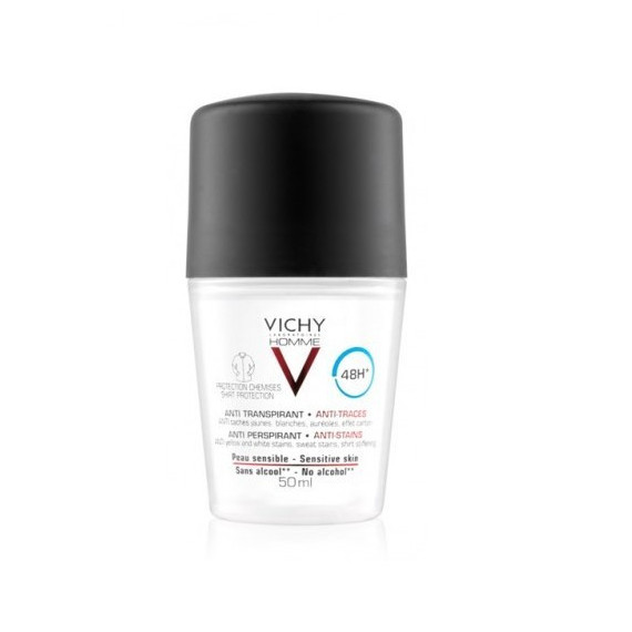 VICHY Homme Antitranspirante Anti-manchas 48H 50