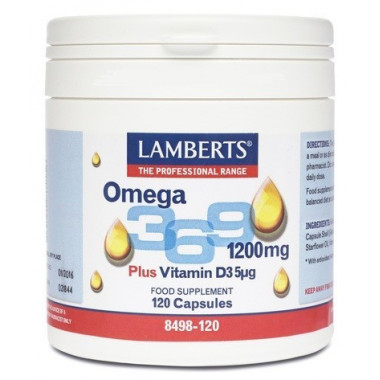 LAMBERTS Omega 3-6-9 1200 Mg 120 Cápsulas
