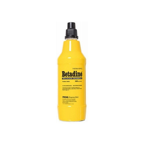 Betadine Solución Dérmica 500 Ml  VEMEDIA PH.