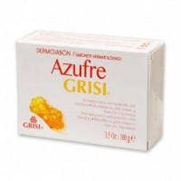 Grisi Dermojabón Azufre en Pastilla 100 G  BIOSALUD Y ECOLOGIA