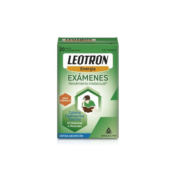 Leotron Energía Exámenes 20 Sobres  ANGELINI PHARMA ESPAÑA