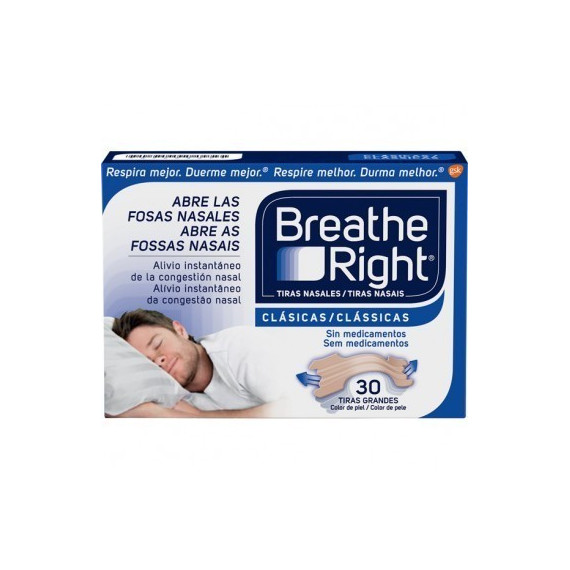 Breathe Right Clásicas 30 Tiras Grandes  GSK