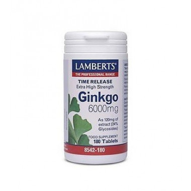 LAMBERTS Ginkgo Biloba 6000 Mg 180 Comprimidos