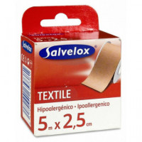 SALVELOX Esparadrapo Textile 5 M X 2.5 Cm