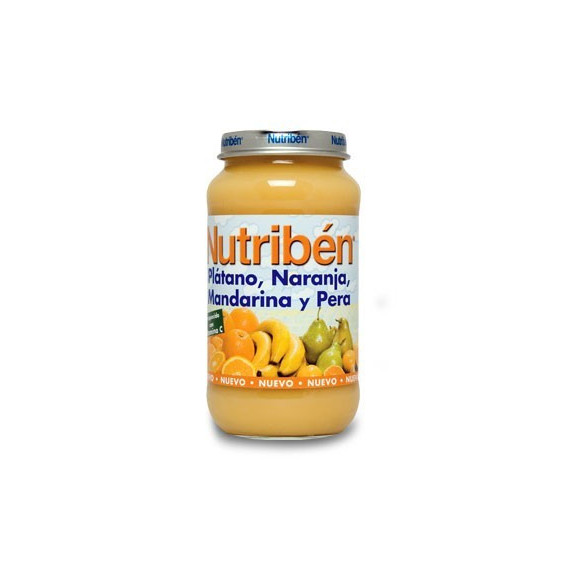 Potito Plátano, Naranja, Mandarina, Pera Nutribe  NUTRIBEN