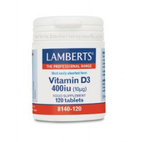 LAMBERTS Vitamina D3 400 Ui 120 Comprimidos