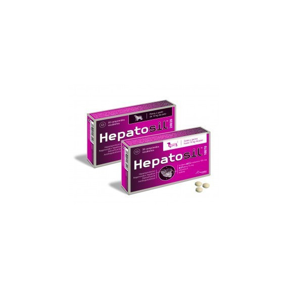 Hepatosil Plus 30 Comprimidos Palatables Divisib  FARMADIET VETERINARIA
