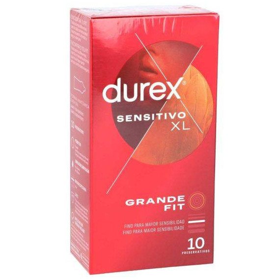 Durex Sensitivo Xl Preservativos 10 U  RECKITT BENCKISER HEALTHCARE