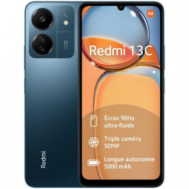 Smartphone XIAOMI Redmi 13C 6.74" Hd+ 4GB/128GB/50MPX/NFC/4G Blue
