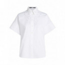 KARL LAGERFELD - Ss Embroidered Shirt - 100 - 241W1606/100