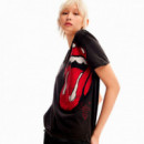 Camiseta Strass The Rolling Stones  DESIGUAL