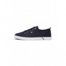Vulc Canvas Sneaker Space Blue  TOMMY HILFIGER
