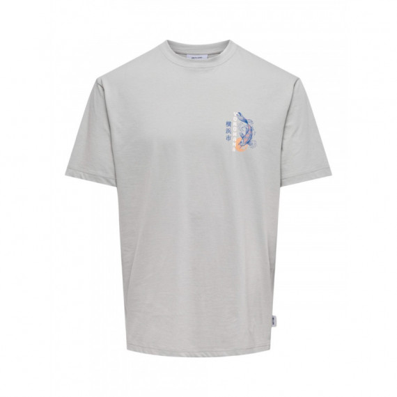 Camisetas Hombre Camiseta ONLY&SONS Keane Mirage Grey