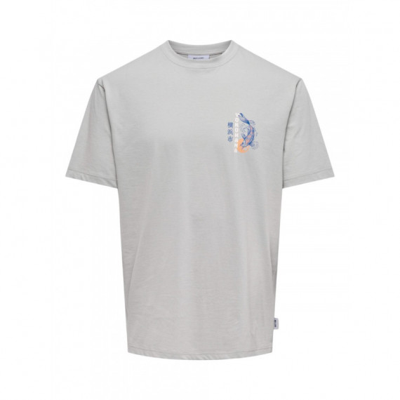ONLY&SONS Camisetas Hombre Camiseta Only & Sons Keane Mirage Grey