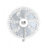 MUVIP Ventilador de Pinza Recargable 6" , 5W, 4 Velocidades MV0552