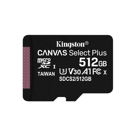 KINGSTON Tarjeta Memoria Micro Sdxc 512GB Class 10 100MB/S Uhs-i