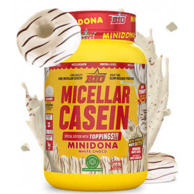 Micellar Casein Minidona White Choco con Toppings Big - 1KG  BIG SUPPLEMENTS