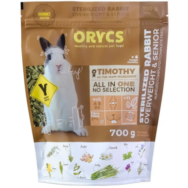 ORYCS Conejo Esterilizado/senior 700 Gr