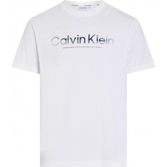Bt-diffused Logo T-shirt Bright White  CALVIN KLEIN