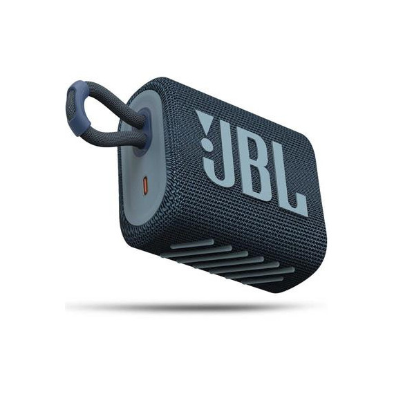 JBL Altavoz Portatil BLUETOOTH GO3 Azul Resistente Al Agua IP67, Autonomia hasta 5 Horas
