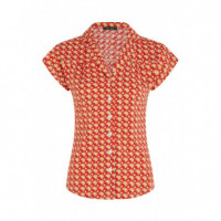 Blusas y Camisas Blusa KING LOUIE Lowe Fiery Red