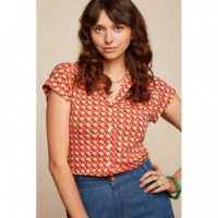 Blusas y Camisas Blusa KING LOUIE Lowe Fiery Red