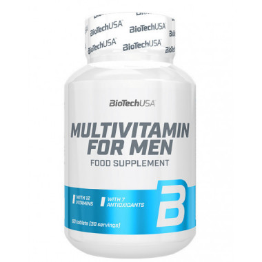 Multivitamin For Men Biotechusa - 60 Tabs  BIOTECH USA