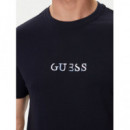 Ss Cn GUESS Multicolor Tee Jet Black A99