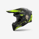 CASCO TRIAL UNIK PLUTON MASK DV NEGRO MATE