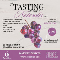 Tf - 3ER Tasting Room - Vinos Naturales - 21 Mayo  VINÓFILOS