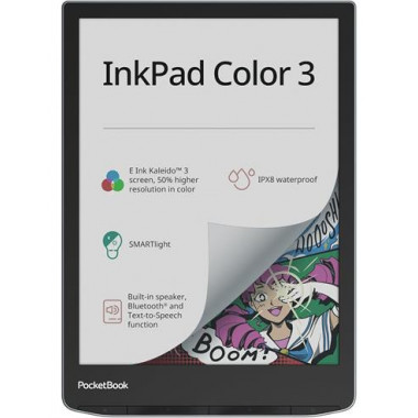 POCKETBOOK Libro Electronico  Inkpad Color 3 7.8",PANTALLA de Color,wifi,b,luz FRONTAL,32GB,MICRO Sd