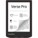 POCKETBOOK Libro Electronico Verse Pro  6" 16GB,BLUETOOTH,SMARTLIGHT,ROJO