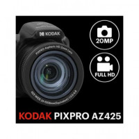 KODAK Pixpro AZ425 Camara de Fotos Digital Negra 42X/20MP/3"/HDR