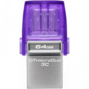 Pendrive KINGSTON Datatraveler Microduo 3C 64GB USB 3.2 / Usb-c Otg