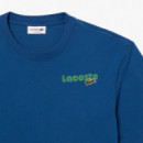 Camisetas Hombre Camiseta LACOSTE Efecto Lavado Degradé Azul