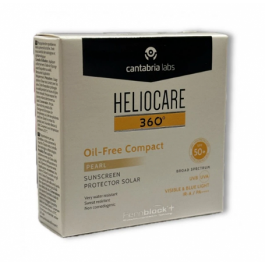 Heliocare 360º Spf 50+ Oil-free Compact Protector Solar 1 Envase 10 G Color Pearl  IFCANTABRIA
