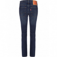 519 Ext Skinny Hiballb Can Can Med Indigo - Worn In LEVIS