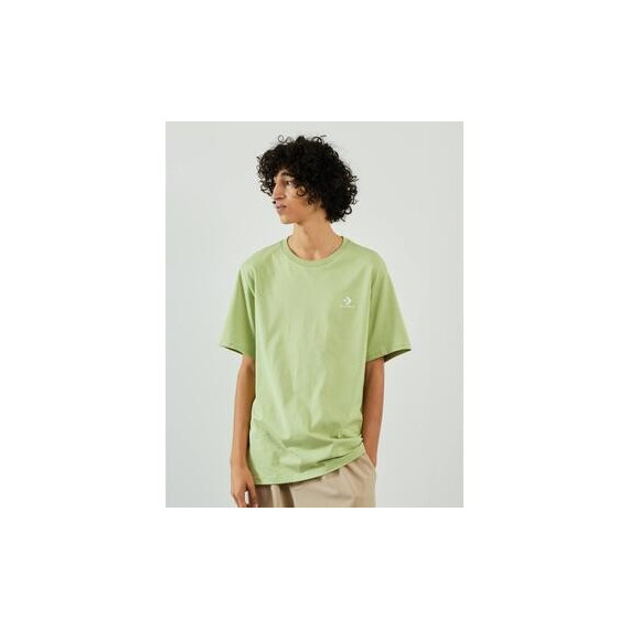 Standard Fit Left Chest Star Chev Emb Tee Vitality Green CONVERSE