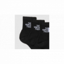 Multi Sport Cush Crew Sock 3P Black Assorted Black THE NORTH FACE