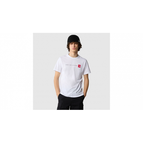 M S/s Never Stop Exploring Tee Tnf White White THE NORTH FACE