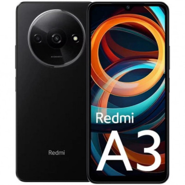 Smartphone XIAOMI Redmi A3 6.71" Hd+ Mediatek 3GB/64GB/8MPX/4G Black